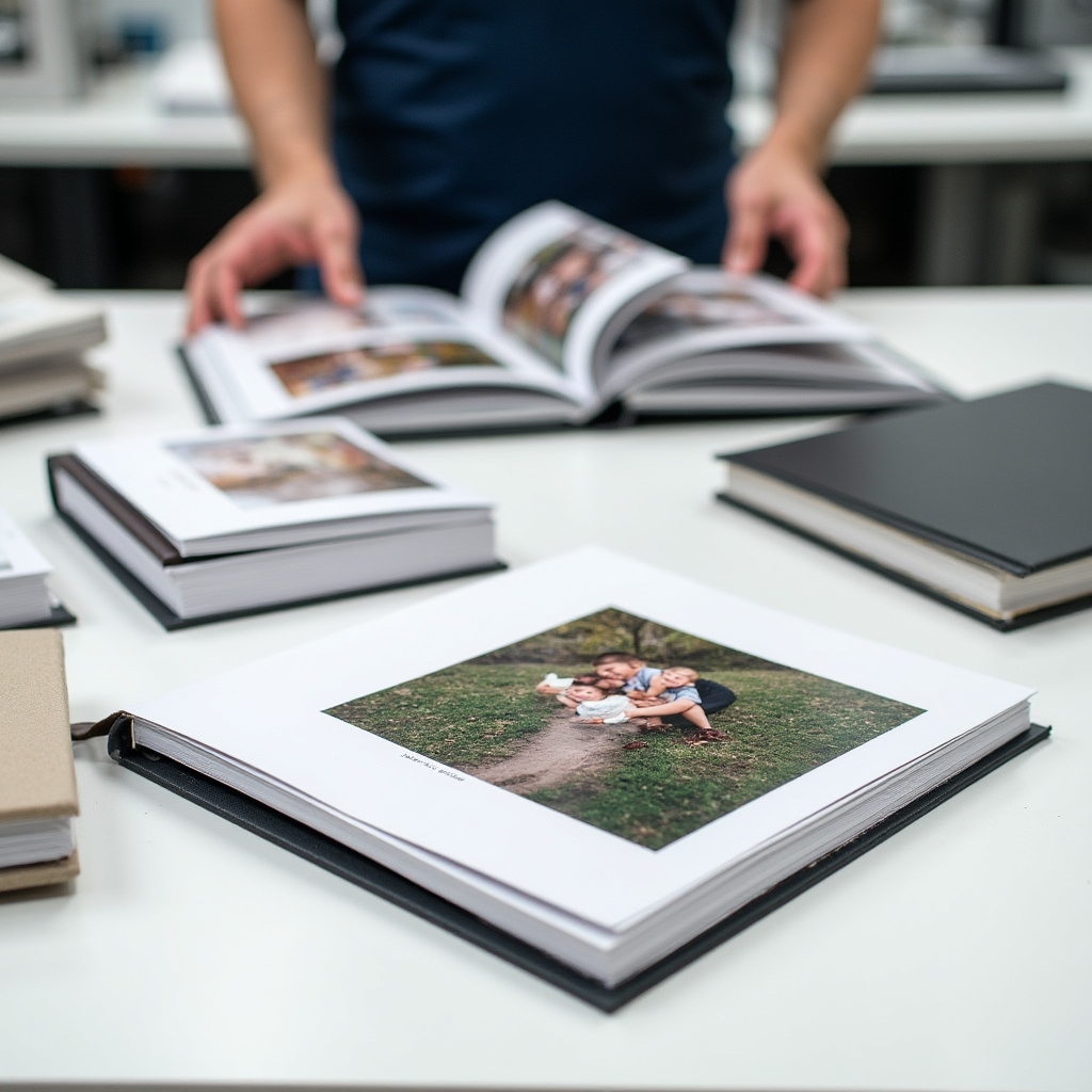 Fotobücher und Kalender in der Produktion